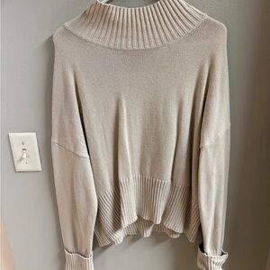 525 America Cream Cowl Neck Sweater